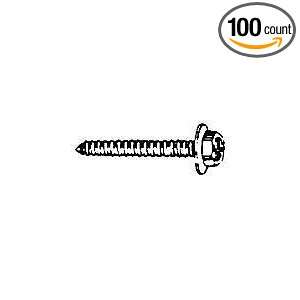 M4.2X17 9MM Flange Black Screw (100 count)  Industrial 