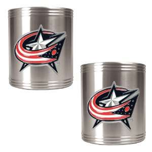  Columbus Blue Jackets 2pc Stainless Steel Can Holder Set 