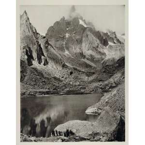  1931 Cerro Yunque Laguna Blanca Bolivia Photogravure 