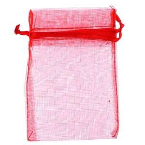  2 3/4 x 3 1/2 (7cm x 9cm) Ogranza Bag in Red   10 Pieces 