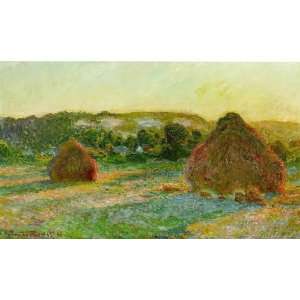   and Oil Paintings Wheatstacks (End of Summer) Oil Painting Canvas Art