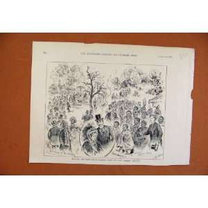    C1891 Queens Return From Balmoral London News Print