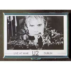 U2 LIVE AT WAR DUBLIN POSTER ID Holder, Cigarette Case or Wallet MADE 