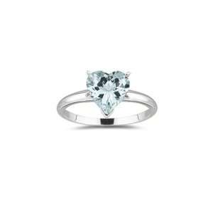  2.12 Cts Sky Blue Topaz Solitaire Ring in 14K White Gold 9 