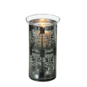 Metallic Laser cut Tall Votive With Cup Glass Votive Holder (Pack of 3 