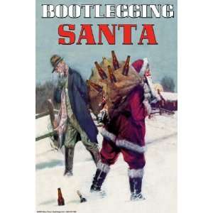  Bootlegging Santa 16X24 Giclee Paper
