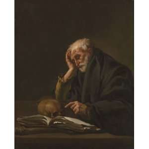   oil paintings   Hendrick Terbrugghen   24 x 30 inches   Saint Jerome