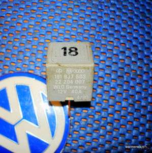 VW Volkswagen #18 40 A Load Reduction relay 191 937 503  
