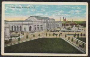 1915 30 UNION STATION WASHINGTON D.C. POSTCARD PC  