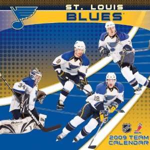  St. Louis Blues 2009 12 x 12 Team Wall Calendar Sports 