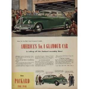   rolling off the Packard assembly lines.  1946 Packard Ad, A4224A