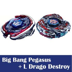   4D Big Bang Pegasus BB105 + L Drago Destroy BB108 Metal Fusion Masters