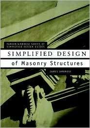   Design Of Masonry P, (0471179884), Ambrose, Textbooks   