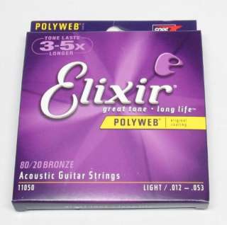 ELIXIR Polyweb guitar strings Acoustic Light 12 53  