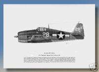 WWII Aviation Art F6F Hellcat, VF 1, 1944   Signed  