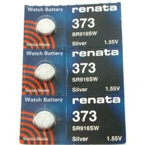  #373 Renata Watch Batteries 3Pcs