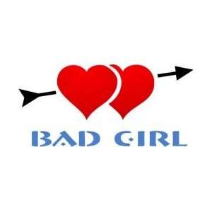  Tattoo Stencil   Bad Girl and Hearts   #187 Health 