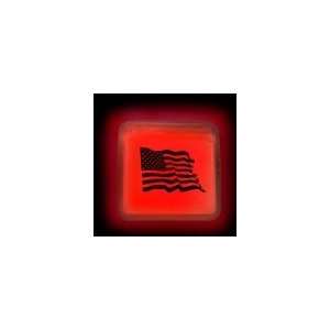  American Flag Red Glow Shape