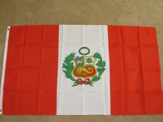 3X5 PERU FLAG PERUVIAN FLAGS NEW BANNER SIGN F160  