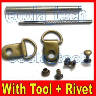 10 set Metal Rivet D Ring Lace Eye Boot Repair Kit +1 set Fixing Punch 
