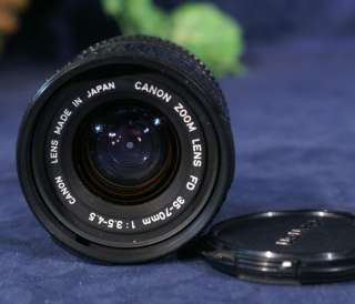 EUC CANON FD 35 70mm f3.5 5.6 Manual Zoom Lens  