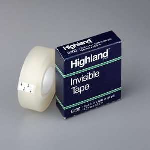   Invisible Tape; 3/4 x 1296, Clear; no. MMM620034