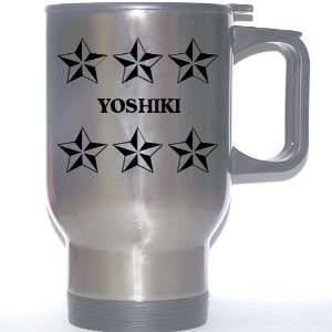  Personal Name Gift   YOSHIKI Stainless Steel Mug (black 