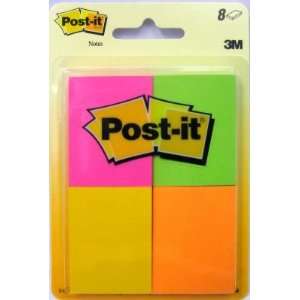  3M Post It Notes Pad 1.5 x 2 Assorted Colors, 50 Sheets 