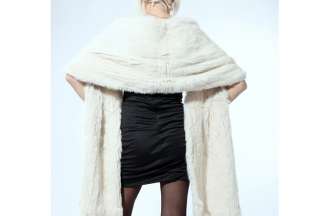 0204 Rabbit fur shawl/cape/coat/jacket/garment/suit  