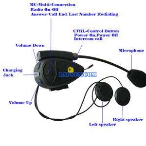 Bluetooth Motorcycle Helmet Intercom Speaker 500m  