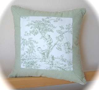 CENTRAL PARK TOILE BABY NURSERY ACCENT PILLOWS SIZE 14  
