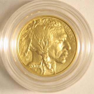 2008 W American Buffalo Gold Uncirculated Four Coin Set COA & Mint Box 