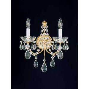Schonbek 1586 40H Silver Madison Crystal Two Light Up Lighting Wall 