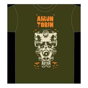  Amon Tobin 2 Sided Skulls Olive T Shirt (2XL) Everything 