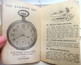 1914 antique WALTHAM WATCH CATALOG BOOKLET advertising  
