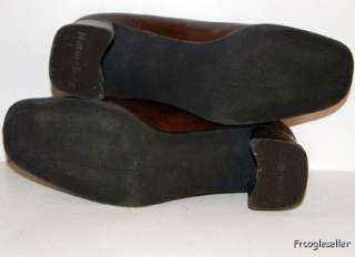 Naturalizer womens heels pumps shoes 7.5 WW brown LE  