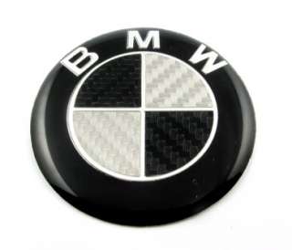 BMW Carbon Fiber 62mm Centre Caps Wheel Sticker Badge  