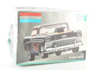 Vtg MONOGRAM 56 Chevy Custom 1/24 Scale Model Kit  