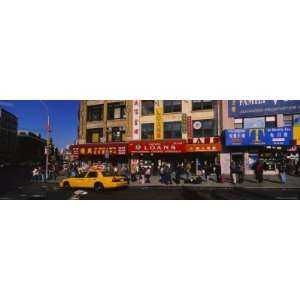 Yellow Taxi on the Road, Chinatown, Manhattan, New York City, New York 