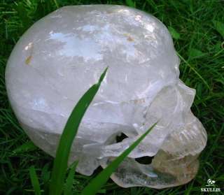 TITAN 13.2 Quartz Rock Crystal Carved Crystal Skull, Healing  