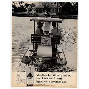   1967 Imperial Whiskey Kayot Aqua Bike Print Ad (4927)
