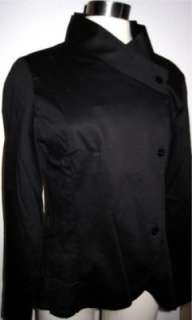 Naracamicie NWT Black Stretch Italy Shirt Blouse Top  