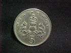 Elizabeth II D.G.Reg.F.D 5 New Pence 1969 (gVF) BRITISH COIN