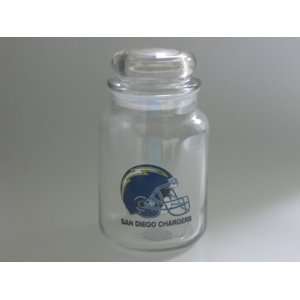  SAN DIEGO CHARGERS 25 oz. Team Logo Glass CANDY JAR with 