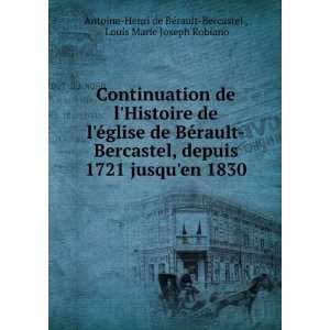   Marie Joseph Robiano Antoine Henri de BÃ©rault Bercastel  Books