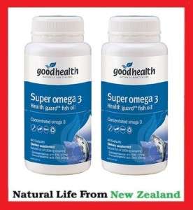 New Zealand Good Health Super Omega 3 1000mg 70caps x 2  