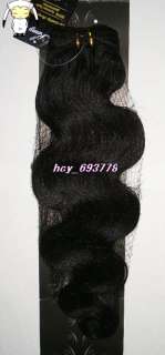 22Remy Human Hair Weft Body Wavy Jet Black #1,100g  