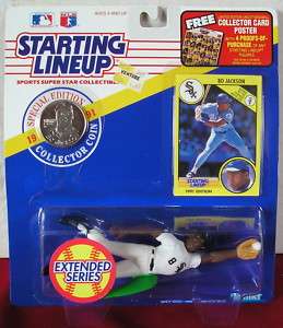 1991 Bo Jackson Chicago White Sox Ext. SLU mint in pkg  