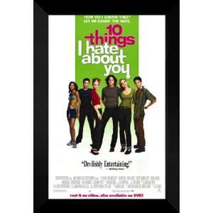  Ten Things I Hate About You 27x40 FRAMED Movie Poster 