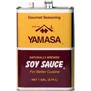 Yamasa Soy Sauce   1 Gallon., 128 Ounce Bottle (Pack of 1)  
